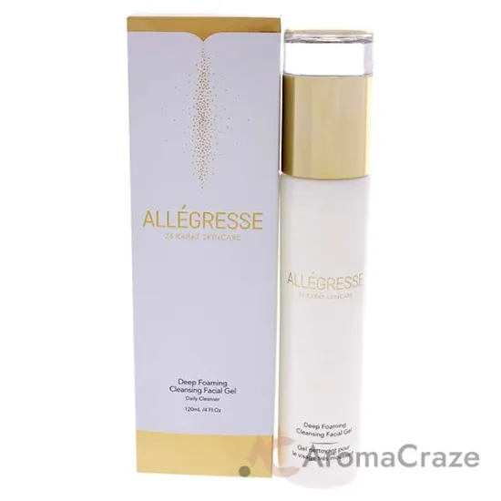 Picture of Deep Foaming Cleansing Facial Gel by Allegresse 24K for Unisex - 4 oz Gel