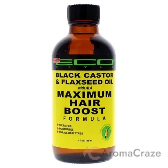 Picture of Eco Style Maximum Hair Growth Oil - Black Castor And Flaxseed by Ecoco for Unisex - 4 oz Oil
