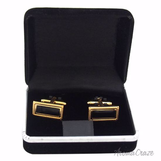 B46 Cufflinks by Polanni for Men - W 2 x L 1 cm Cufflinks