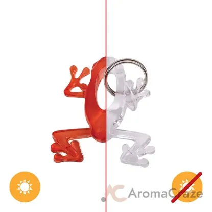 Picture of Color-Changing Key Chain - Frog Orange by DelSol for Unisex - 1 Pc Keychain