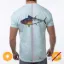 Picture of Men Classic Crew Tee - Big Fish-Ice Blue by DelSol for Men - 1 Pc T-Shirt (Large)