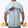 Picture of Men Classic Crew Tee - Big Fish-Ice Blue by DelSol for Men - 1 Pc T-Shirt (XL)