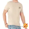 Picture of Men Classic Crew Tee - Lost Atlas - Beige by DelSol for Men - 1 Pc T-Shirt (2XL)
