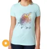 Picture of Girls Crew Tee - Turtle Splash-Ice Blue by DelSol for Women - 1 Pc T-Shirt (Small)