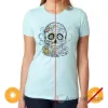 Picture of Day of the Dead T-Shirt - Ice Blue by Delsol for Unisex - 1 Pc T-Shirt (Small)