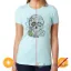 Picture of Day of the Dead T-Shirt - Ice Blue by Delsol for Unisex - 1 Pc T-Shirt (Small)