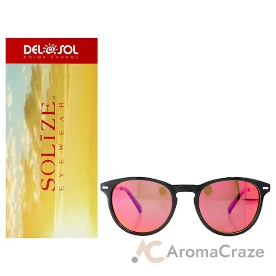 Picture of Solize Candy Girl - Black and Silver to Pink by DelSol for Unisex - 1 Pc Sunglasses