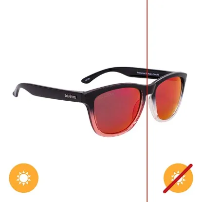 Picture of Solize Runaway Love - Black and Clear to Pink by DelSol for Unisex - 1 Pc Sunglasses