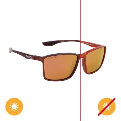 Picture of Solize Last Time Around - Metallic Orange to Brown by DelSol for Unisex - 1 Pc Sunglasses