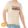 Picture of Men Classic Crew Tee - Mountain Calling by DelSol for Men - 1 Pc T-Shirt (Large)