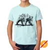 Picture of Kids Crew Tee - Bear Scene - Ice Blue by DelSol for Kids - 1 Pc T-Shirt (YXS)