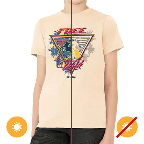 Picture of Kids Fine Jersey Tank - Wild and Free by DelSol for Kids - 1 Pc T-Shirt (YXS)