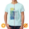 Picture of Kids Crew Tee - Rising Shark by DelSol for Kids - 1 Pc T-Shirt (YXS)