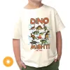 Picture of Kids Crew Tee - Dino Might - Beige by DelSol for Kids - 1 Pc T-Shirt (2T)