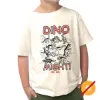 Picture of Kids Crew Tee - Dino Might - Beige by DelSol for Kids - 1 Pc T-Shirt (2T)