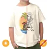 Picture of Kids Crew Tee - Pirate Trio - Beige by DelSol for Kids - 1 Pc T-Shirt (3T)