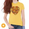 Picture of Kids Crew Tee - I Heart Flowers by DelSol for Kids - 1 Pc T-Shirt (YXL)