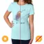Picture of Kids Crew Tee - Turtle Splash - Ice Blue by DelSol for Kids - 1 Pc T-Shirt (YL)