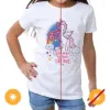 Picture of Kids Crew Tee - Believe - White by DelSol for Kids - 1 Pc T-Shirt (4T)