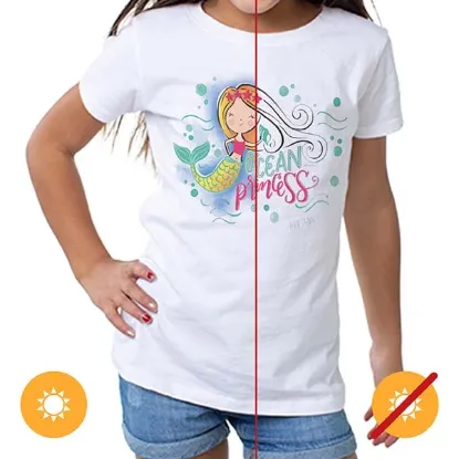 Picture of Kids Crew Tee - Ocean Princess by DelSol for Kids - 1 Pc T-Shirt (2T)