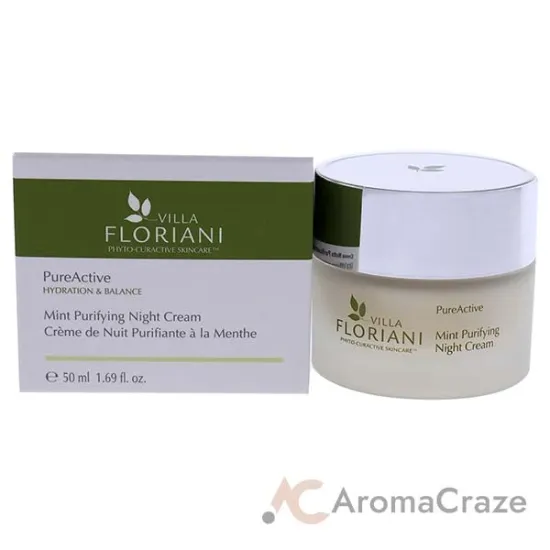 Picture of PureActive Purifying Night Cream - Mint by Villa Floriani for Unisex - 1.69 oz Cream