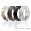 Picture of Silicone Wedding Ring - Step Edge Style Set by ROQ for Men - 4 x7 mm Marble, Black, Grey, Silver