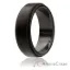 Picture of Silicone Wedding Ring - Step Edge Style - Black by ROQ for Men - 12 mm Ring