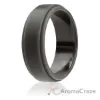 Picture of Silicone Wedding Ring - Step Edge Style - Grey by ROQ for Men - 9 mm Ring