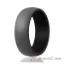 Picture of Silicone Wedding Ring - Duo Collection Dome Style - Black-Grey by ROQ for Men - 10 mm Ring