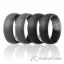Picture of Silicone Wedding Ring - Duo Collection Dome Style - Set by ROQ for Men - 11 mm Camo-Black, Black Camo-Black, Camo-Grey, Black Camo-Grey