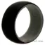 Picture of Silicone Wedding Ring - Duo Collection Dome Style - Grey-Black by ROQ for Men - 9 mm Ring