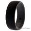 Picture of Silicone Wedding Ring - Duo Collection Dome Style - Grey-Black by ROQ for Men - 15 mm Ring