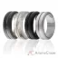 Picture of Silicone Wedding Ring - Engraved Middle Line Set by ROQ for Men - 4 x 15 mm Marble, Black, Grey, Silver