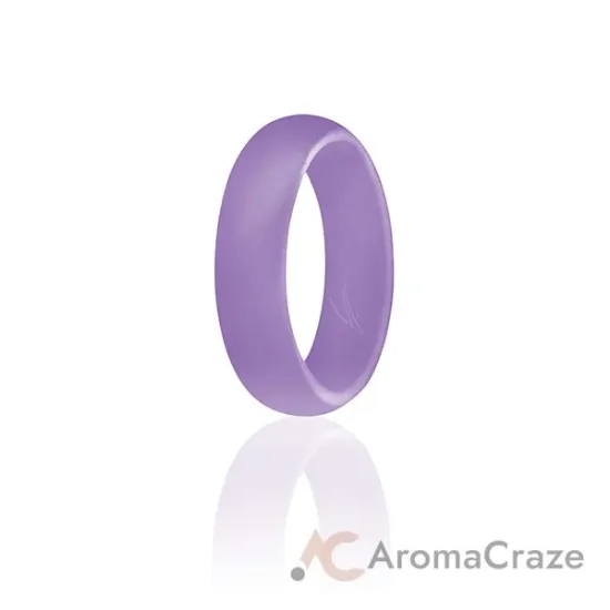 Picture of Silicone Wedding Ring - Dome Style - Lavander by ROQ for Women - 5 mm Ring