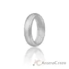 Picture of Silicone Wedding Ring - Dome Style - Silver by ROQ for Women - 9 mm Ring