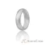 Picture of Silicone Wedding Ring - Dome Style - Silver by ROQ for Women - 11 mm Ring