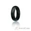 Picture of Silicone Wedding Ring - Dome Style - Black with Glitter Turquoise by ROQ for Women - 11 mm Ring