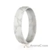 Picture of Silicone Wedding Ring - Dome Style Thin Comfort Fit - Marble by ROQ for Women - 8 mm Ring