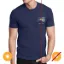 Picture of Men Crew Tee - Wanderlsut - Indigo by DelSol for Men - 1 Pc T-Shirt (Large)
