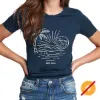 Picture of Men Crew Tee - Sunny Beach - Indigo by DelSol for Men - 1 Pc T-Shirt (Medium)