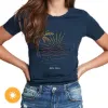 Picture of Men Crew Tee - Sunny Beach - Indigo by DelSol for Men - 1 Pc T-Shirt (XL)