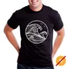 Picture of Men Crew Tee - Wavey - Black by DelSol for Men - 1 Pc T-Shirt (2XL)
