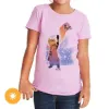 Picture of Girls Crew Tee - Super Awesome - Lilac by DelSol for Women - 1 Pc T-Shirt (YM)