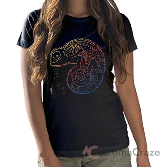 Picture of Girls Crew Tee - Chameleon - Black by DelSol for Women - 1 Pc T-Shirt (YXL)
