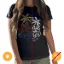 Picture of Women Crew Tee - Always Palms - Black by DelSol for Women - 1 Pc T-Shirt (Large)