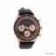 Zadig & Voltaire ZVM114 Master Rose Gold/Black Leather Strap