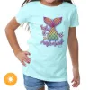 Picture of Girls Crew Tee - Tales of a Mermaid - Chill by DelSol for Women - 1 Pc T-Shirt (5/6T)