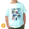 Picture of Kids Crew Tee - I Sea Fish - Chill by DelSol for Kids - 1 Pc T-Shirt (5/6T)