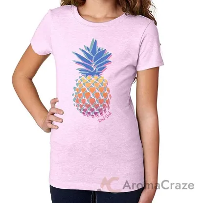 Picture of Girls Crew Tee - Pineapple Love - Lilac by DelSol for Women - 1 Pc T-Shirt (YM)