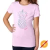 Picture of Girls Crew Tee - Pineapple Love - Lilac by DelSol for Women - 1 Pc T-Shirt (YL)